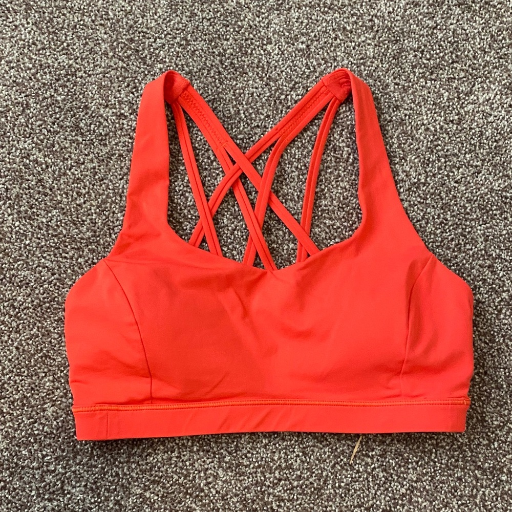 Lululemon Free To Be Serene Bra Carnation Red size 6